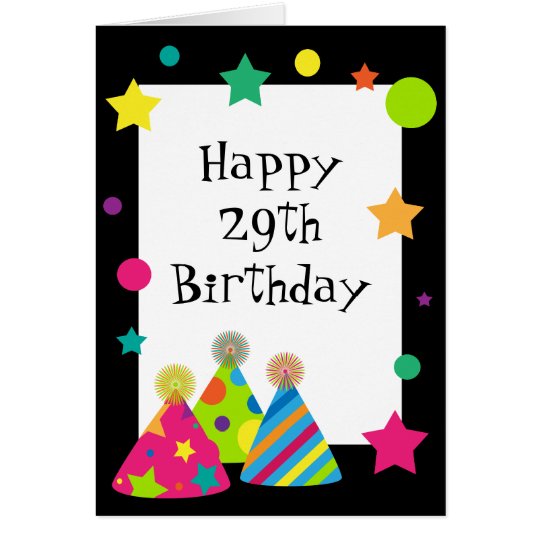 Party Hats 29 Again? Card