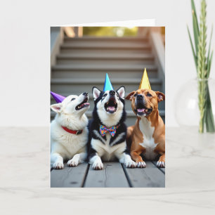 Party Hats Birthday Card