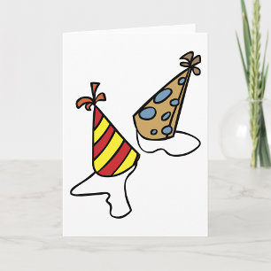 Party Hats Greeting Cards