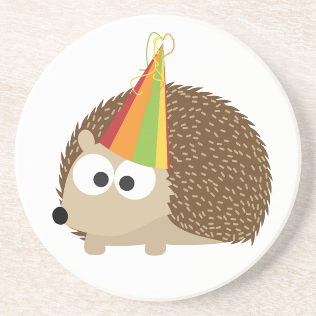 Party hedgehog coaster (Front)