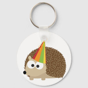 Party hedgehog key ring