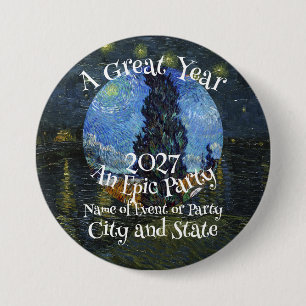 Party HG FV LF Camping Glamping Vacation Road Trip 7.5 Cm Round Badge