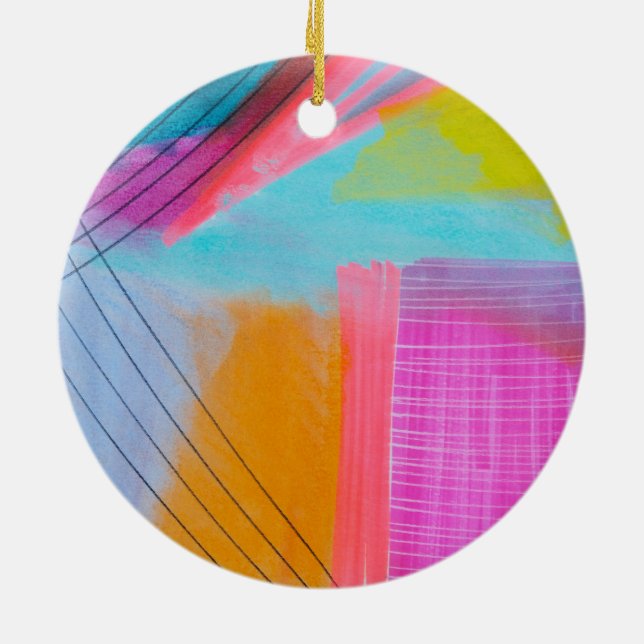 Party in a Box Ceramic Tree Decoration (Back)