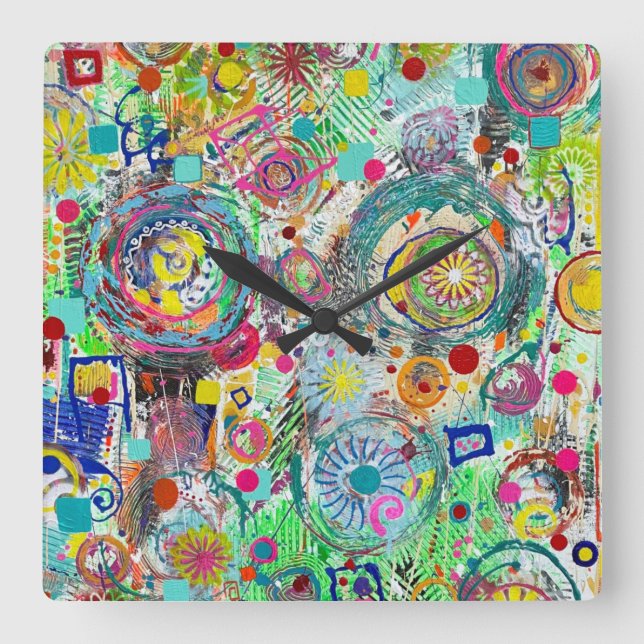 Party in a Box Wall Clock (Front)