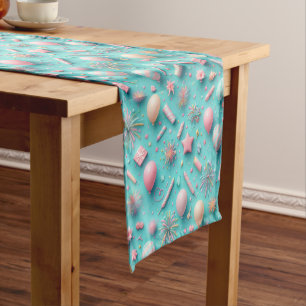 Party in Blue Short Table Runner