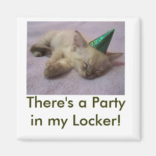 party in my Locker Magnet