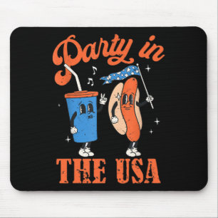 Party In The Usa 4th Of July Independence Day Usa Mouse Mat