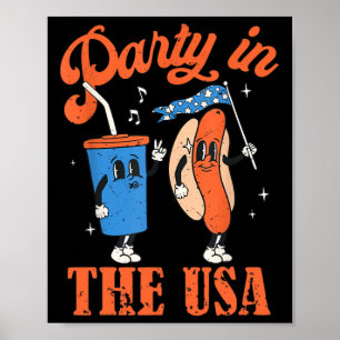 Party In The Usa 4th Of July Independence Day Usa Poster