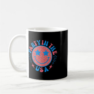 Party In The Usa 4th Of July Preppy Smile Kids Tee Coffee Mug