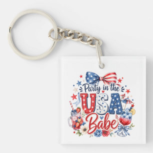 Party in the USA Babe Key Ring