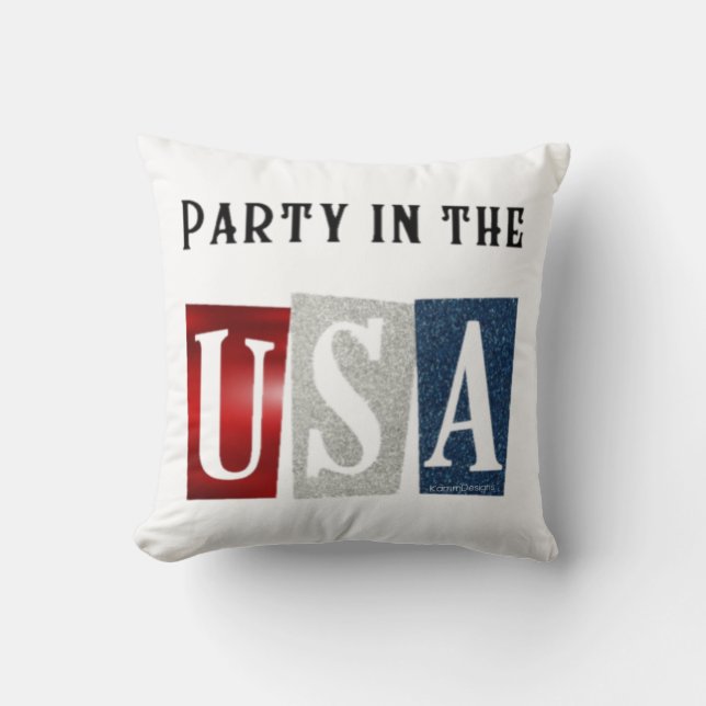 Party in the USA Cushion (Front)
