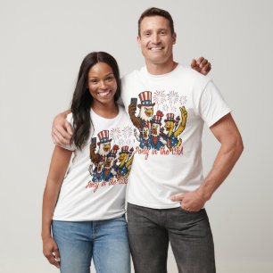 Party in the USA Patriotic Animals T-Shirt