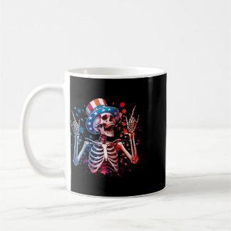 Party In The Usa Rock Hand July 4th Funny American Coffee Mug