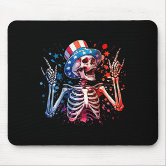 Party In The Usa Rock Hand July 4th Funny American Mouse Mat