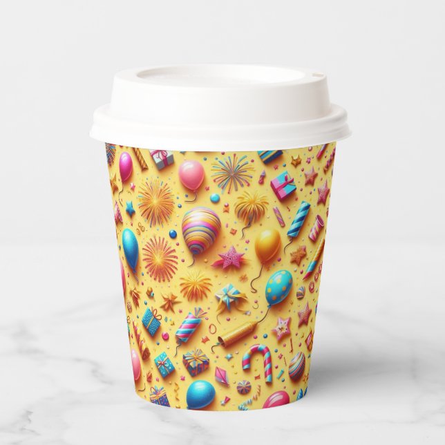 Party in Yellow Paper Cups (Front)