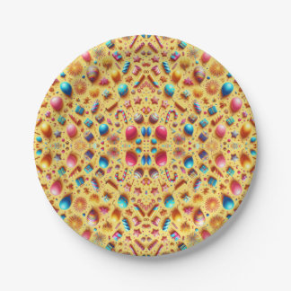 Party in Yellow Paper Plate