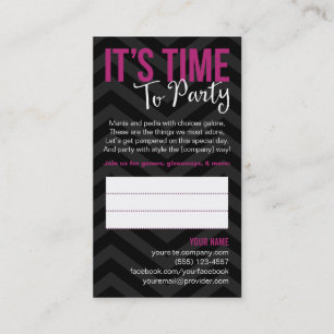 Party Invitation Business Cards