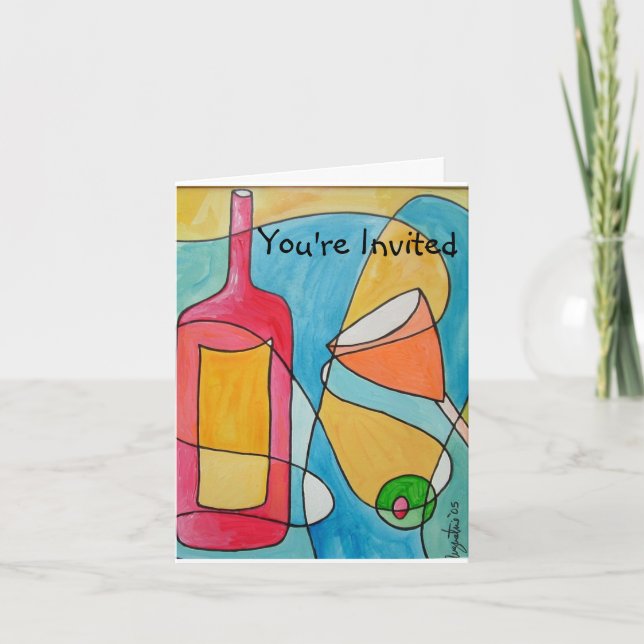 Party Invitation Happy Hour (Front)