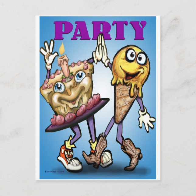 Party Invitation Postcard (Front)