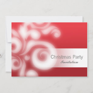 Party invitation red with text