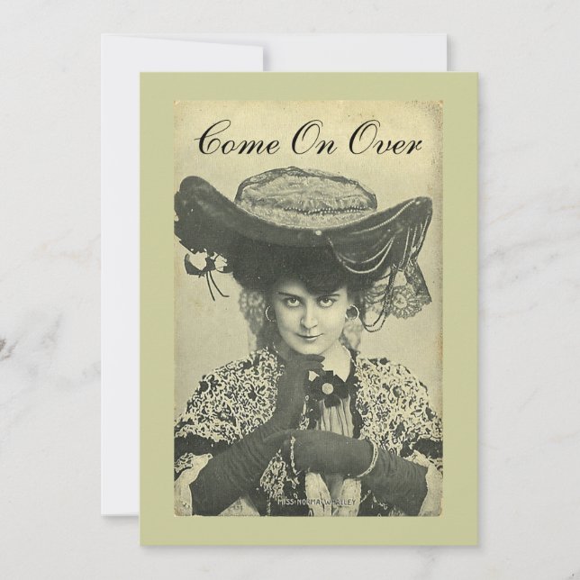 Party Invitation - Vintage Vixen Invite! (Front)