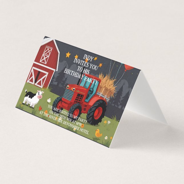 Party invitation you can personalise to your taste (Front)