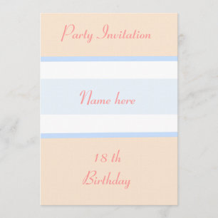 Party Invitations 18th Birthday personalise