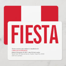 Party: Invitations: Peru: Peruvian Flag