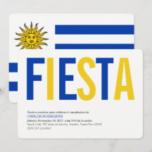 Party: Invitations: Uruguay: Uruguayan Flag
