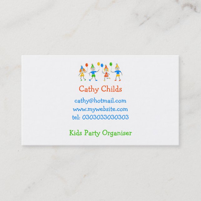 Party Kids Business Card (Front)