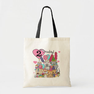 Party Kittens 2nd Birthday T-shirts and Gifts Tote Bag