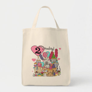 Party Kittens 2nd Birthday T-shirts and Gifts Tote Bag