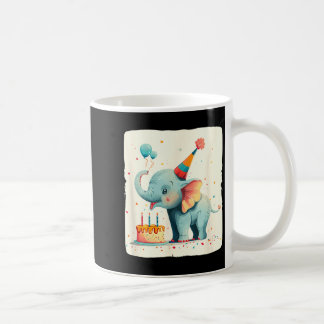 Party Large With This Happy Birthday Elephant Grap Coffee Mug