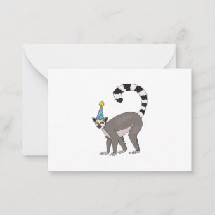 Party Lemur Card