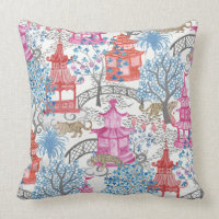 Party Leopards in the Pagoda Forest in Spicy Pink