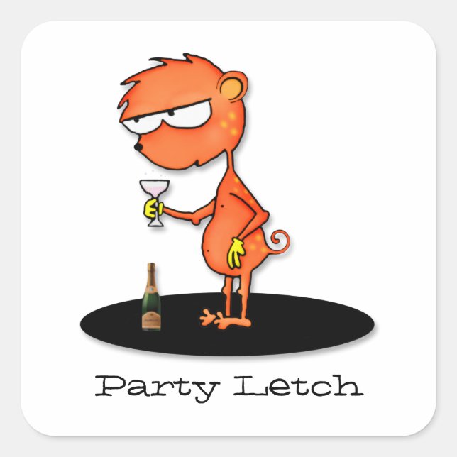 Party Letch Square Sticker (Front)