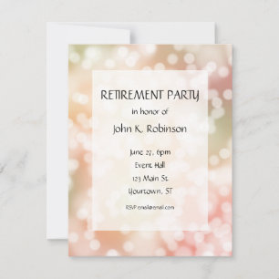 Party lights Retirement Party Invitation