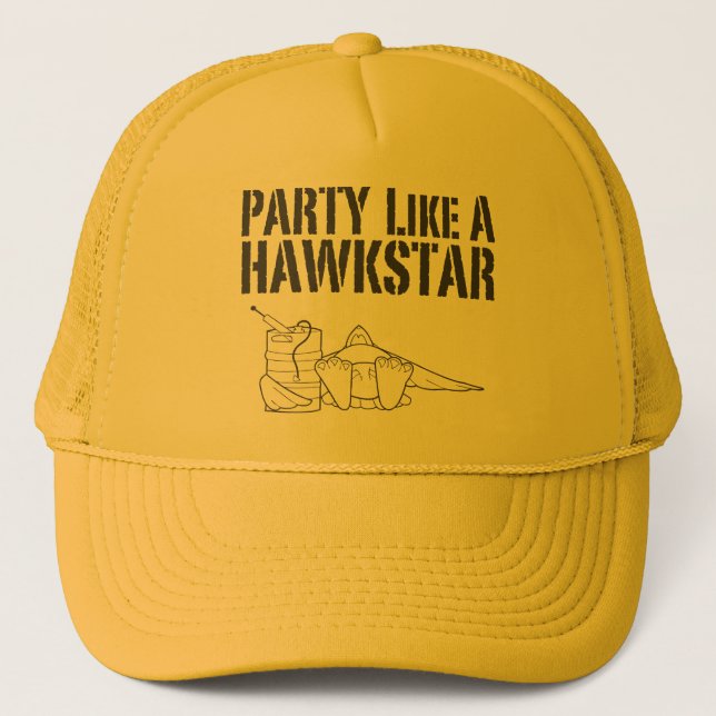 Party like a hawkstar trucker hat (Front)