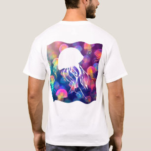 Party Like a Jellyfish Silhouette Front & Back T-Shirt