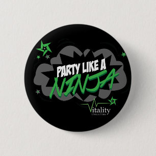 Party like a NINJA 6 Cm Round Badge