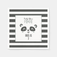 Party like a panda bright colourful birthday