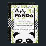 Party Like a Panda Kids Birthday Invitation<br><div class="desc">I take pride in all my designs, If you have any questions, want custom changes made to the design, or want coordinating items to match & need me to create it, please contact Megan with Emma Sue Bow-tique directly at megan@emmasuebowtique.com . Zazzle is now offering digital files, however if you...</div>