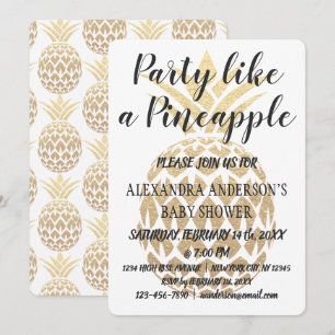 Party Like a Pineapple Baby Shower Invitation