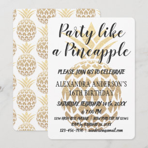 Party Like a Pineapple Birthday Invitation