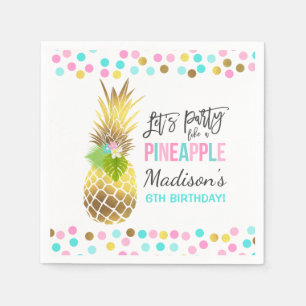 Party Like A Pineapple Birthday Party Napkin