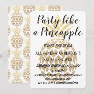 Party Like a Pineapple Bridal Shower Invitation