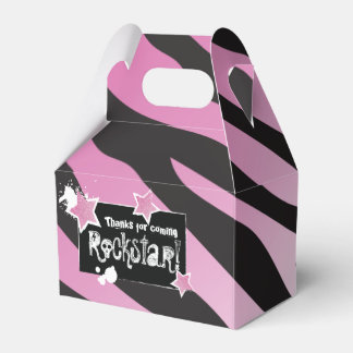 Party Like a Rockstar- Pink Favour Box