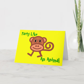 Party Like an Animal Invitation