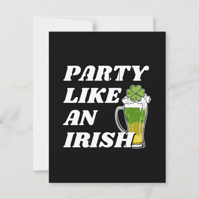 Party Like an Irish Card (Front)