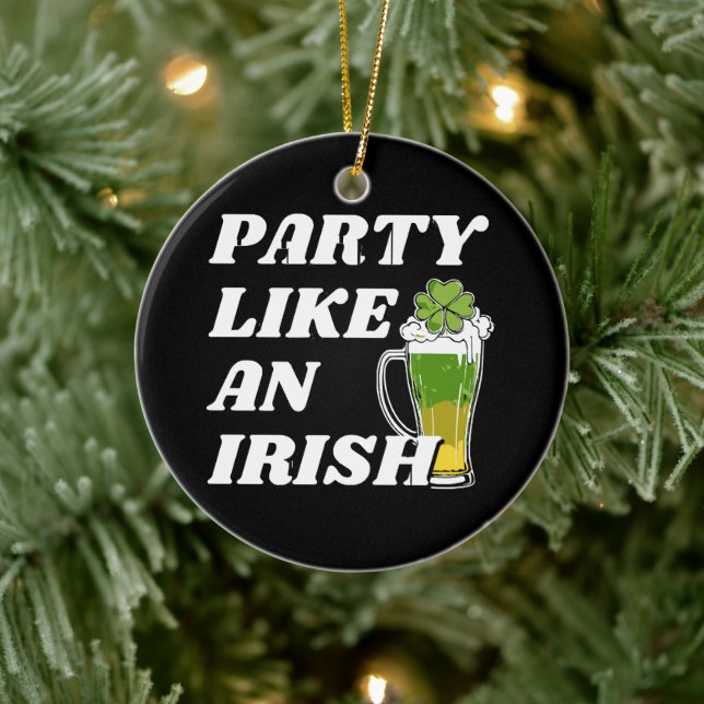 Party Like an Irish Ceramic Tree Decoration (Tree)